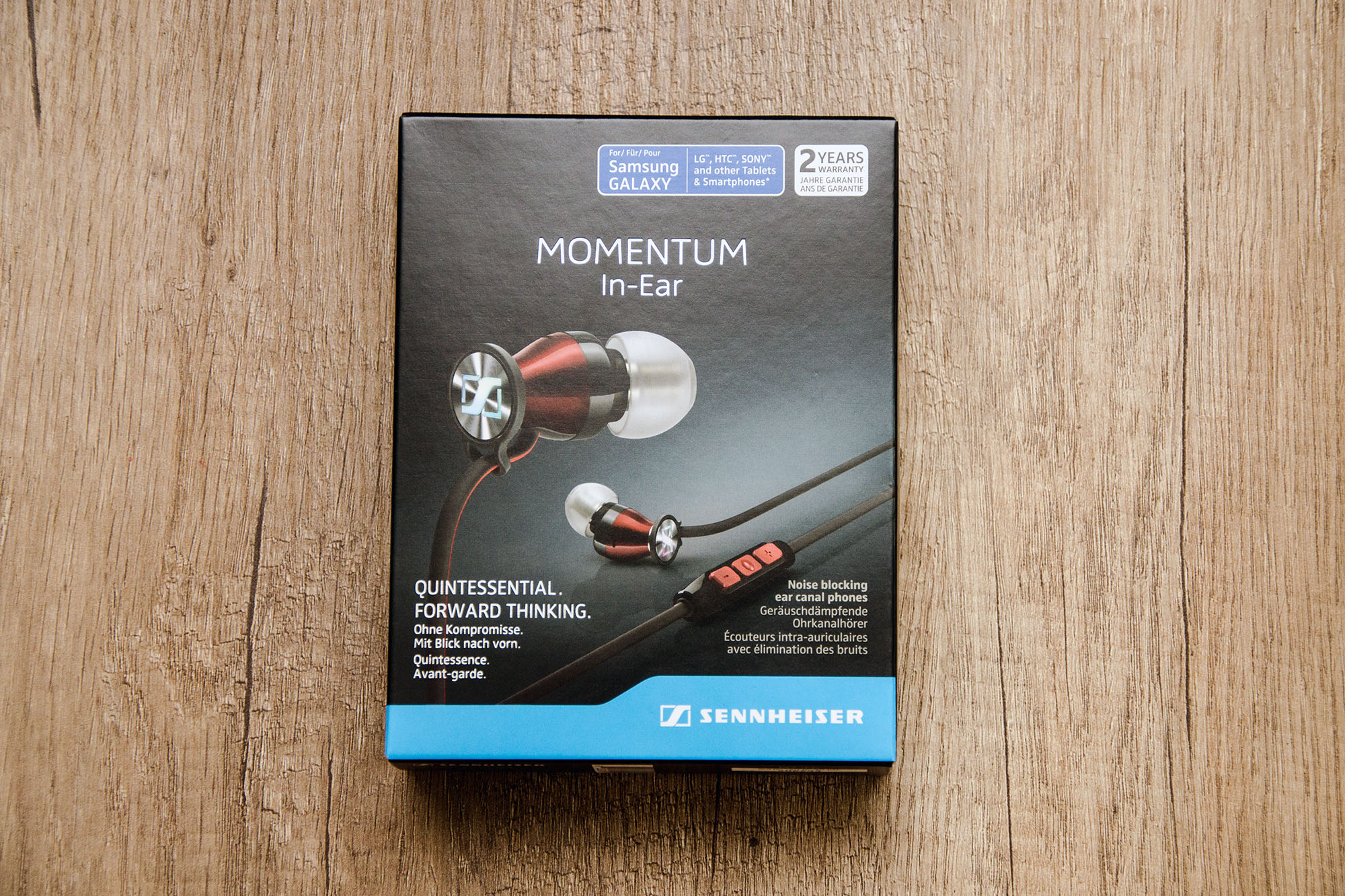Sennheiser Momentum in Ear Verpackung