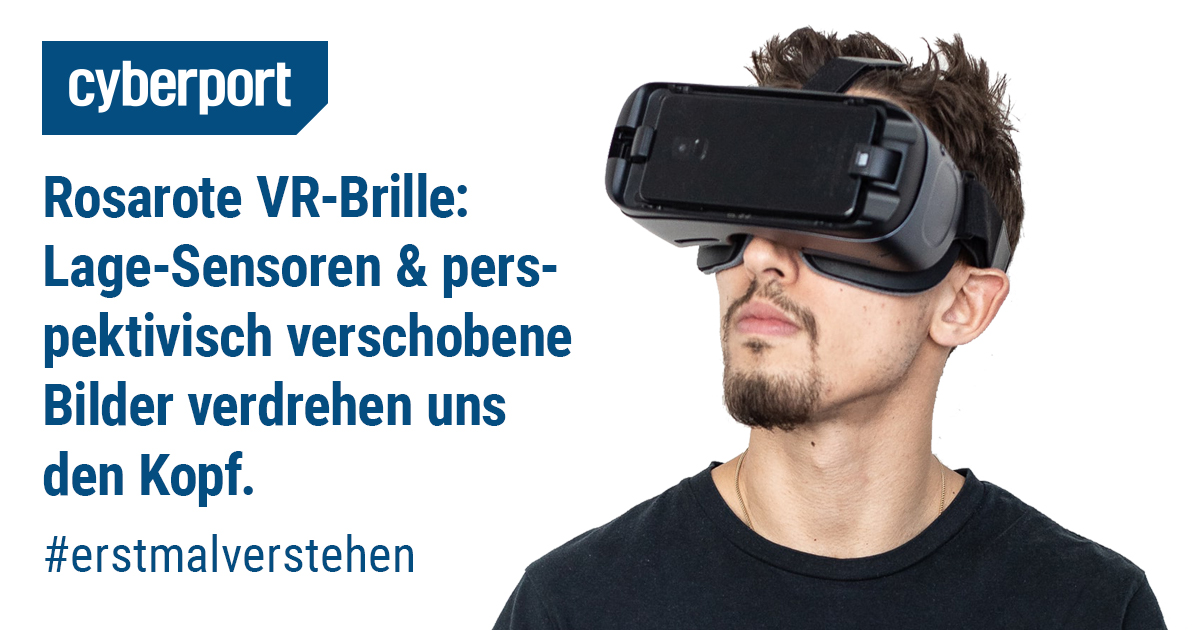 Banner Virtueller Effekt einer 3D Brille