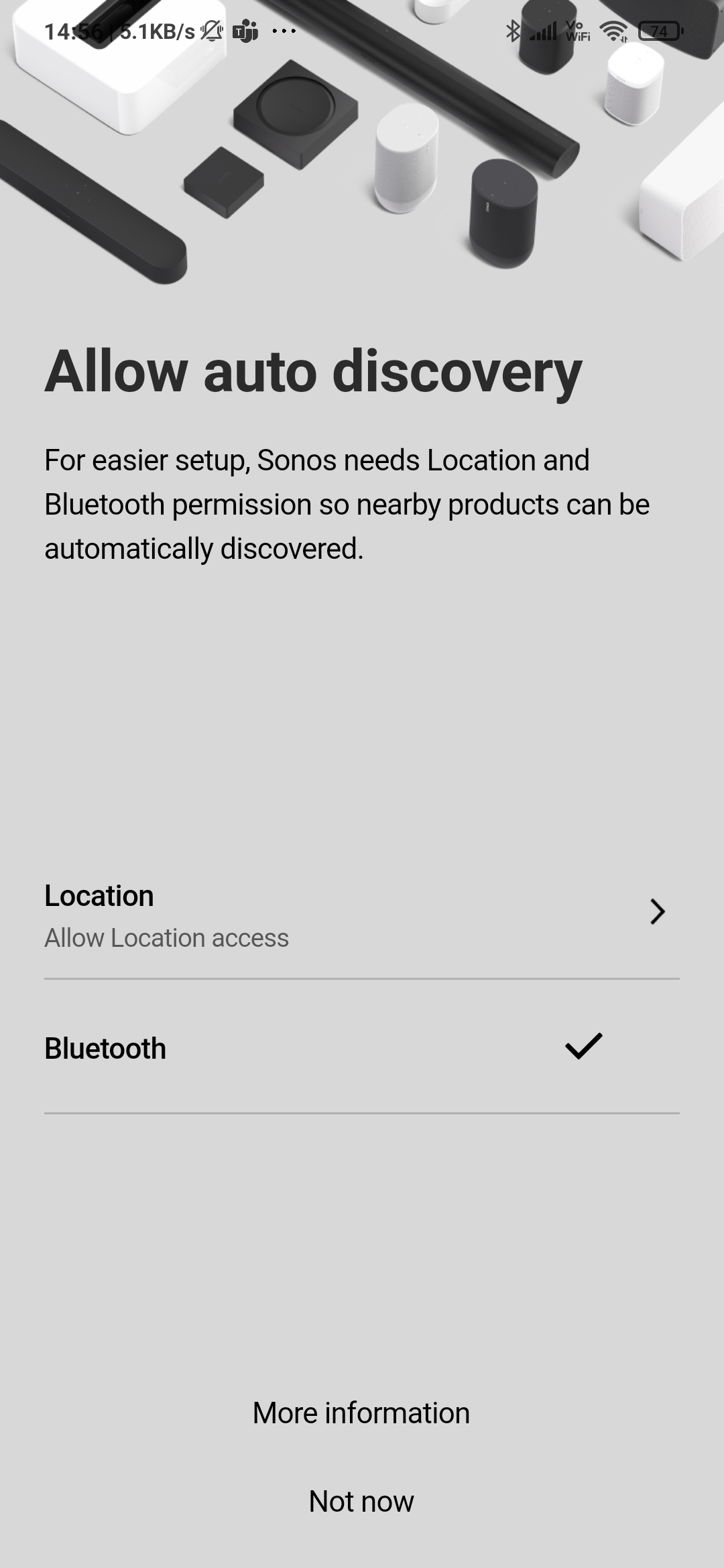 Sonos App Kopplung