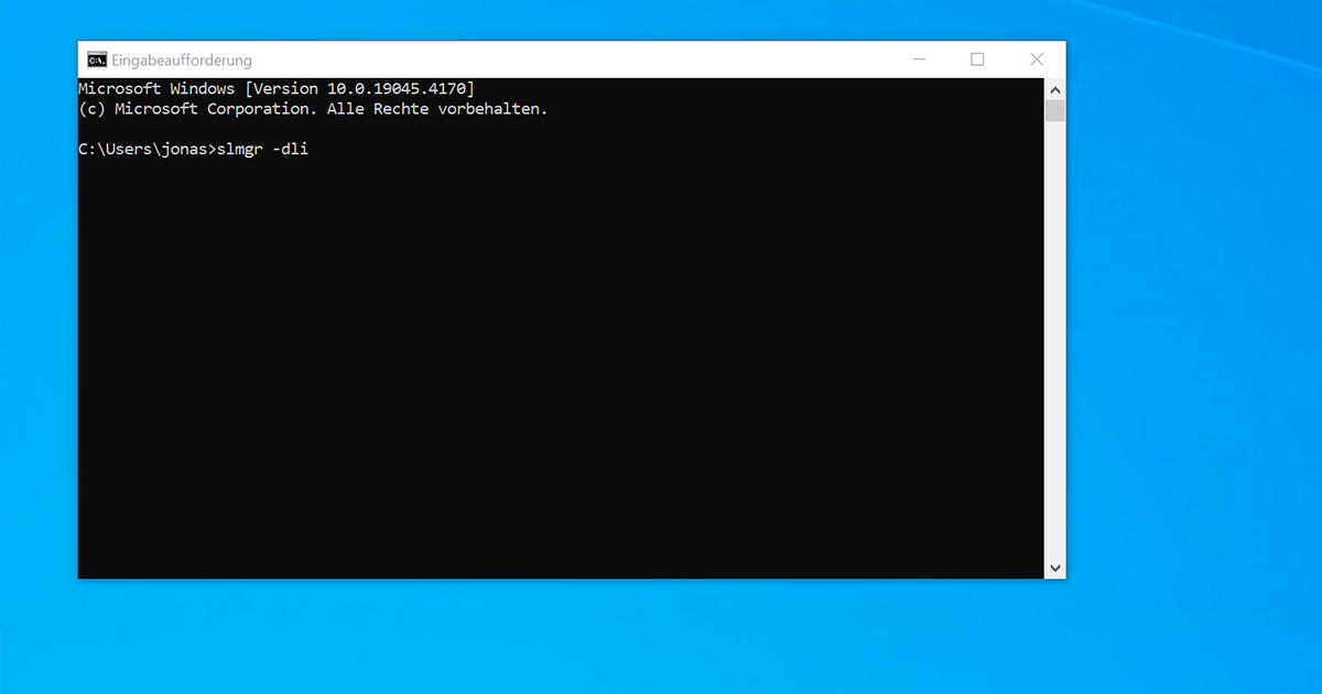 Windows Lizenztyp herausfinden